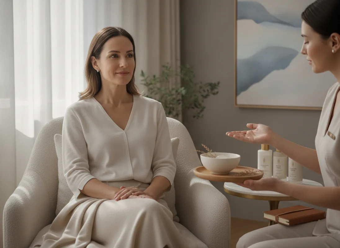 Orientações de cuidados pós-procedimento estético facial